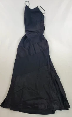 nuevo STEPPIN OUT Mujer Vestido Cremallera 2649S/JJ Negro Hecho en EE. UU. Poliéster Talla 11/12 $98 Foto 1 de 4