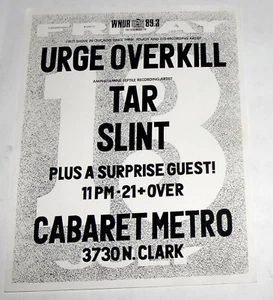 SLINT 1987 CHICAGO PUNK FLIEGER FLYER POSTER - Bild 1 von 1
