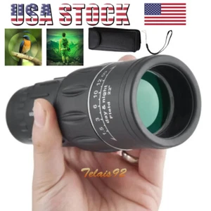 Super High Power 40x60 Portable HD Monocular Telescope Single Binoculars Outdoor - Picture 1 of 14