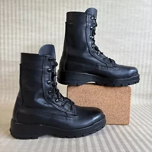 Belleville Mens 360ST Steel Toe Military Combat Boots Black Leather Size 7.5 M - Picture 1 of 23