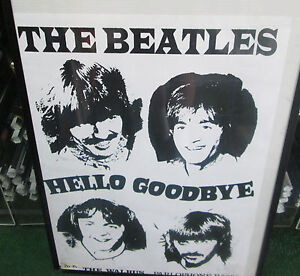 BEATLES RARE NEW POSTER MID 2000'S VINTAGE COLLECTIBLE HELLO GOODBYE I AM WALRUS