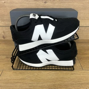 New Balance 327 Zapatos Mujer/Jnr Talla UK 6 Negro Blanco Entrenadores Gimnasio Correr - Imagen 1 de 9