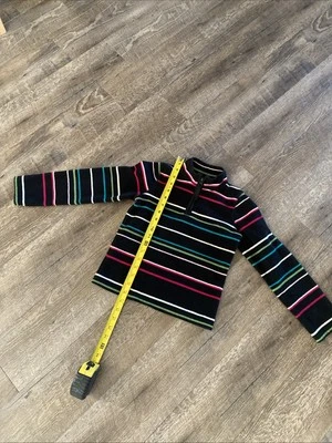 Chaqueta Pullover Polar Azul Marino Antigua Niñas Talla Pequeña Negra 1/4 Cremallera ENVÍO GRATUITO Foto 1 de 4