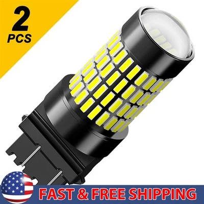 2x 3157 3156 LED Freno Trasero Respaldo Señal Inversa Bombillas 6000K Blanco AUXITO Foto 1 de 4