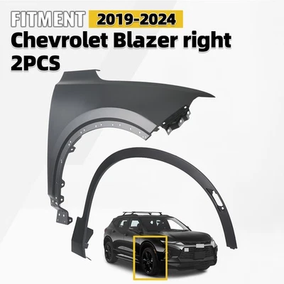For 2019-2024 Chevy Blazer Front Fender and Wheel Flare Opening Molding Right - Image 1 of 4