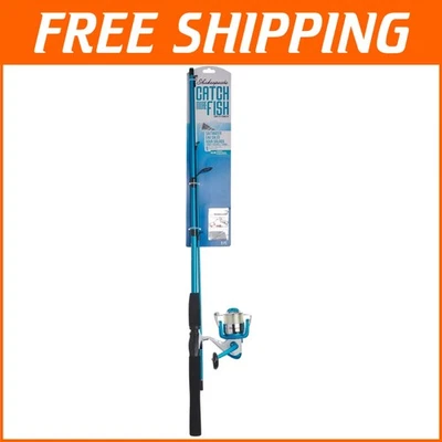 Lightweight 6.5ft Fishing Rod with Spinning Reel & Essential Tackle Included - Image 1 of 2