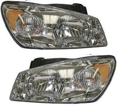 For 04-05 Spectra LX Front Headlight Headlamp Head Light Lamp w/Bulb SET PAIR - Image 1 of 4