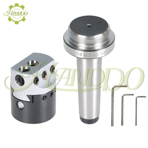 2 Inch Boring Bar Head Set MT3-M12 Carbon Steel Tipped Hole Milling Holder 60° - Picture 1 of 6