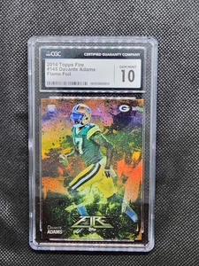 2014 Topps Fire Davante Adams RC Flame Foil #145 CGC 10 - Picture 1 of 2