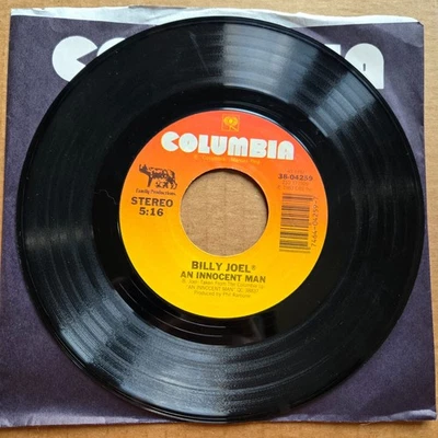 BILLY JOEL An Innocent Man POP Columbia 45 7" Record Vinyl Records - Image 1 of 2