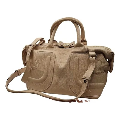 See By Chloe Luxury Bag Satchel Leather Gold Bow Detail Top Handle Purse - Image 1 of 4