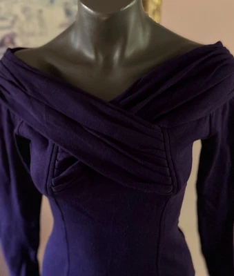 Bodywear bi Energie Body Púrpura M Vintage Años 90 Algodón Manga Larga Foto 1 de 4