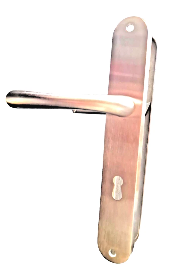 Maniglia per Porte Interne Coppia Placca YALE Ottone Satinato Q.8x85 MARTINELLI - Immagine 1 di 1