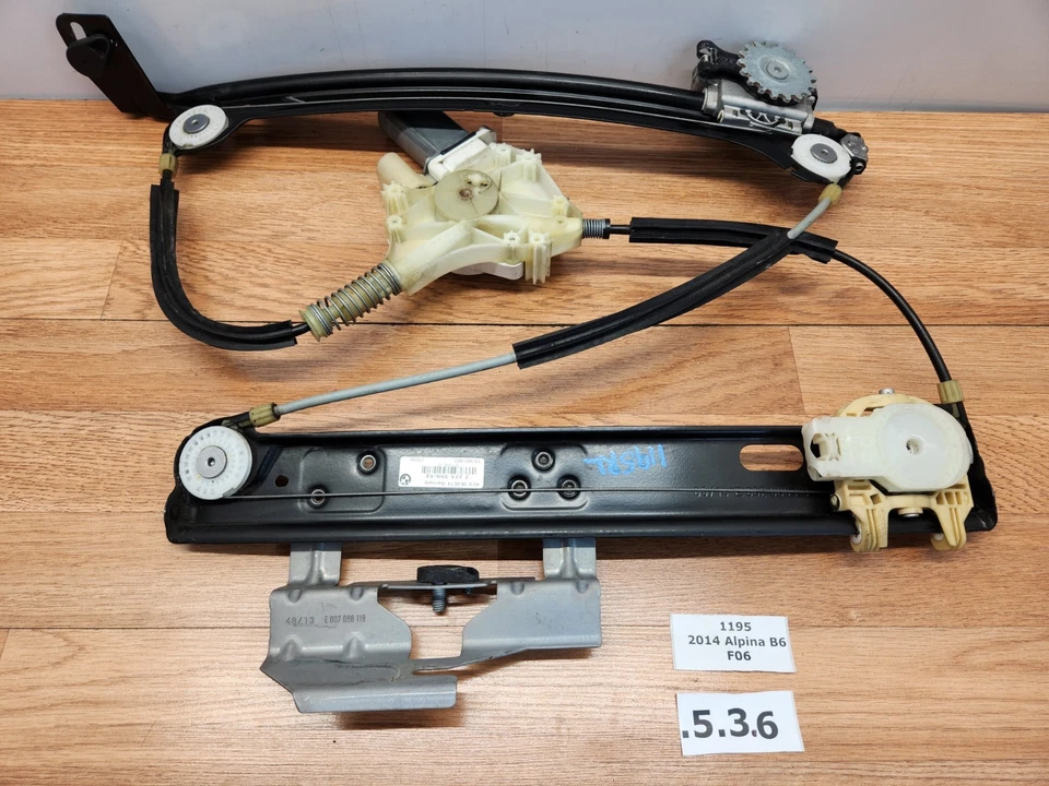 ✅ Regulador elevador ventana izquierda conductor trasero izquierdo bmw f06 640 650 m6 13-19 OEM BMW F06 640 650 M6 Gran Coupé Foto 1 de 4