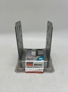 Simpson Strong-Tie ABU44Z ZMaX Galvanized Adjustable Post Base for 4X4 - Picture 1 of 8