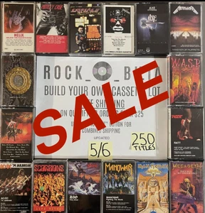 $1 and UP 80s 90s METAL Buy $25 get free shipping CASSETTE TAPES BUILD YOUR LOT - Picture 1 of 416