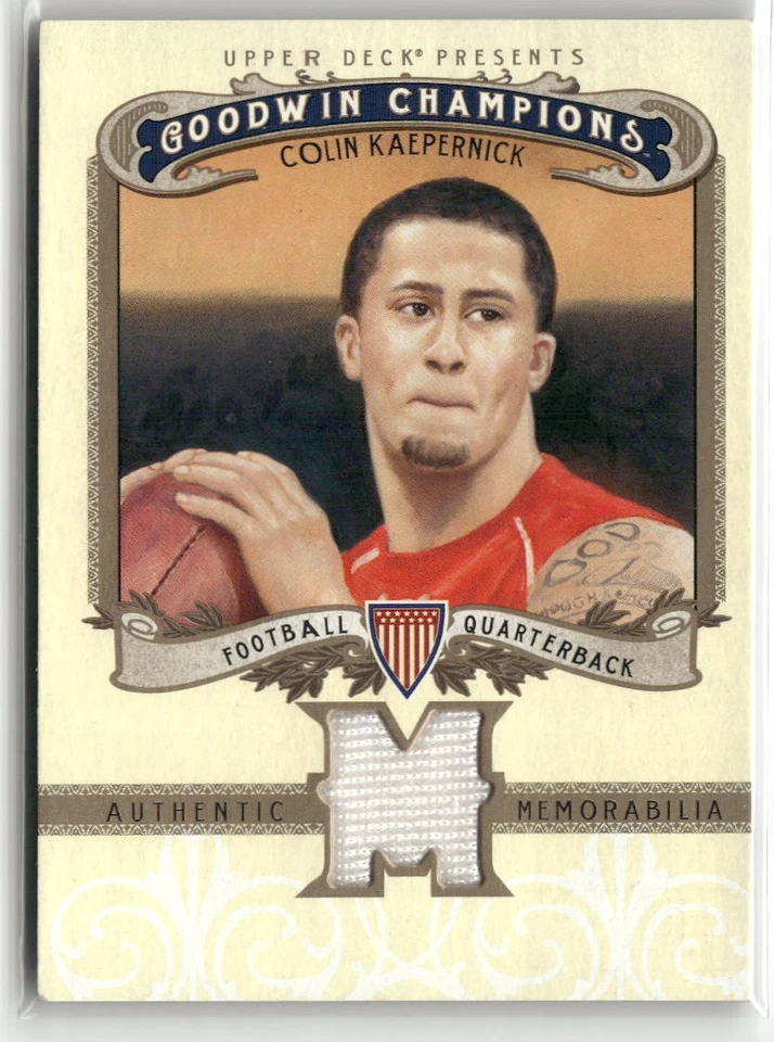 2012 Upper Deck Goodwin Champions #M-CK Colin Kaepernick Memorabilia ☘️F5 - Image 1 of 2