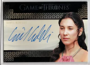 Rittenhouse Game of Thrones Valyrian Steel Sibel Kekilli as Shae AUTO - Picture 1 of 1