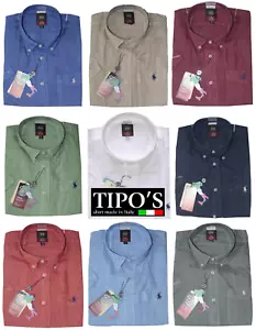 CAMICIA UOMO lino 100% MADE IN ITALY manica corta M L XL XXL XXXL TIPO'S colori - Imagen 1 de 10
