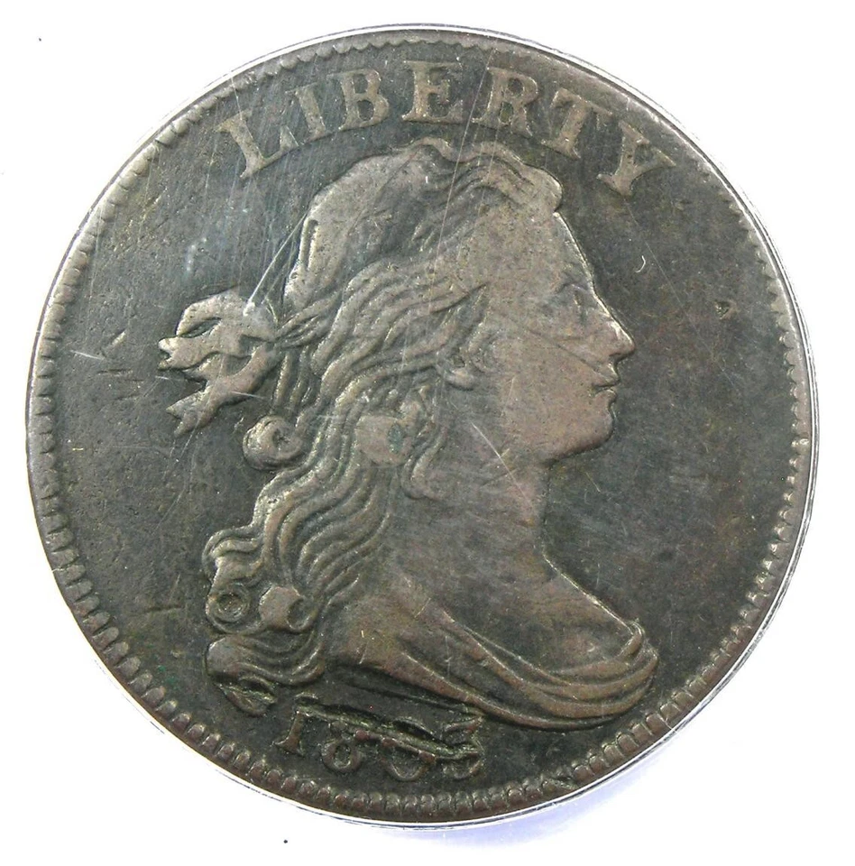 1803 Draped Bust Large Cent 1C - ANACS VF30 Details - Rare Early Date Penny - Image 1 of 4