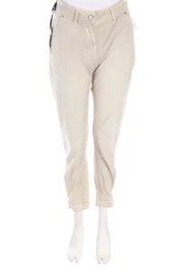 Pantalone TWINSET SIMONA BARBIERI applicazione logo W26 beige NUOVO - Foto 1 di 7