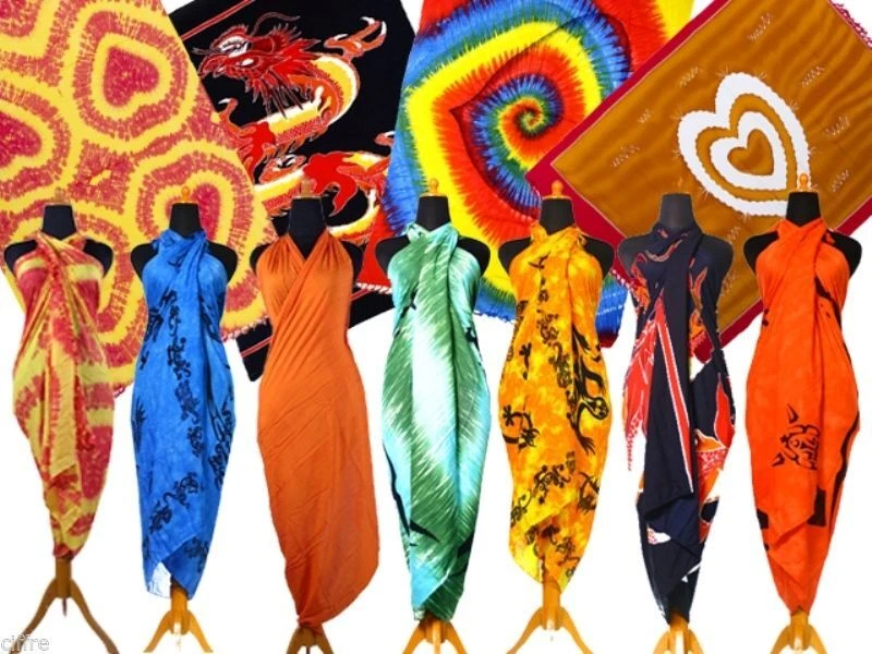 60 Modelle Sarong Pareo Blickdicht Wickelrock Lunghi Strandtuch Wickelrock - Bild 1 von 1