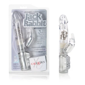 The Original Waterproof Jack Rabbit Vibrator Clear - G-Spot Clitoral Vibe - Picture 1 of 9