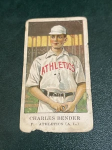 1909 E91 AMERIKANISCHES KARAMELL Set B CHIEF (CHARLES) BENDER RAW - Bild 1 von 2
