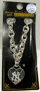 MLB New York Yankees 18" Heart Necklace Peter David Collection - Picture 1 of 4