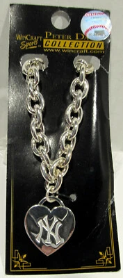 MLB New York Yankees 18" Heart Necklace Peter David Collection - Image 1 of 4