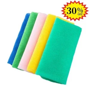 Exfoliating Wash Cloth Nylon Japanese Korean Bath Towel Body Scrub Skin .US - Picture 1 of 10