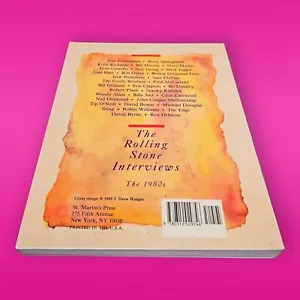 ROLLING STONE INTERVIEWS 1980's PSYCHEDELIC Dylan Bowie Clapton Kubrick Jagger - Imagen 1 de 4