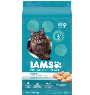 Iams Proactive Health Chicken and Turkey Dry Cat Food, 22 lb