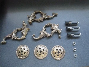  3~ARMS, BOBECHES, SOCKETS, LAMP PARTS #282 - Picture 1 of 6