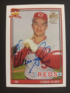 2003 Topps Archives Fan Favorites Autographs Auto Chris Sabo #FFA-CS - Picture 1 of 2