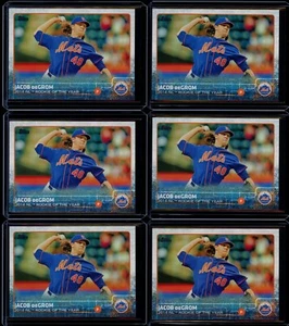 2015 Topps Series 2 Card #387 Jacob Degrom 6 Card Lot Rookie of the Year ROY - Picture 1 of 2