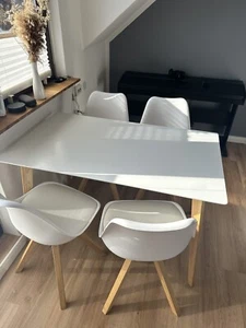 esszimmertisch mit stühlen weiß - Bild 1 von 2