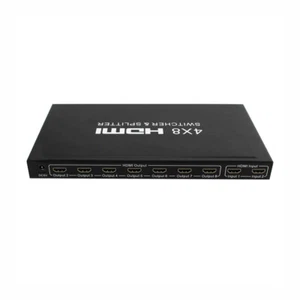HDMI 4x8 Switch Splitter 4 In 8 Out 4Kx2K 1080P with Remote 4K - Picture 1 of 8
