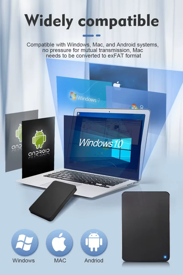 External Portable 160GB SSD Solid State Hard Drive HDD USB 3.0/2.0  -  160GB - Image 1 of 1