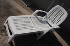 230.takasho Nardi Vulcano Recliner Chair White Poolside Beach Garden Resort Feel