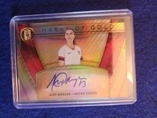Alex Morgan Auto 2019-20 Panini Gold Standard Marks of Gold Fine 12/29 Card