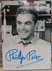 Twilight Zone Series 3: Shadows & Substance Philip Pine Autograph Card A47 2002 - Picture 1 of 2