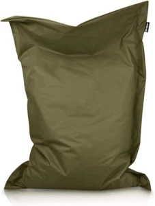 Sitzsack Sitzsack Rechteck mit rand Sitzkissen Bean Bag  Khaki 100x70cm - Bild 1 von 4