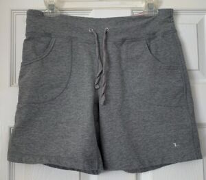 Athletic Works Pull On Shorts w/ Pockets & Drawstring - Size S/CH 4-8 Gray Pink