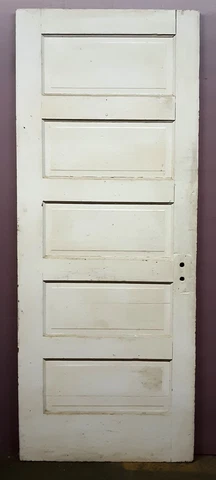 6 avail 30"x78" Antique Vintage Old Salvaged Interior Wood Wooden Doors 5 Panels Cover
