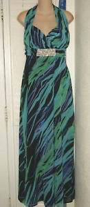New NWT Exotic Jeweled Onyx Nite Formal Evening Dress Sz 14W $169.00