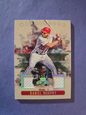 Daniel Murphy 2017 Donruss Diamond Kings Dual Relic  6/99 Colorado Rockies, Mets - Image 1 of 4