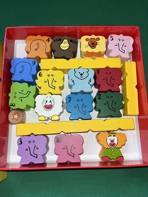 Zimbbos Elephantastic Pyramids Wooden Stacking Blocks Game Age 3+ Balance (01) - Image 1 of 4