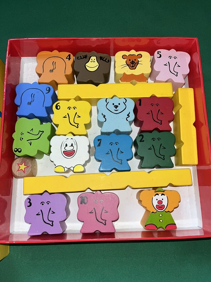 Zimbbos Elephantastic Pyramids Wooden Stacking Blocks Game Age 3+ Balance (01) - Image 1 of 4