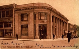 c1910 Postcard; Hayward CA First National Bank, Sepia Tone Posted - Picture 1 of 2